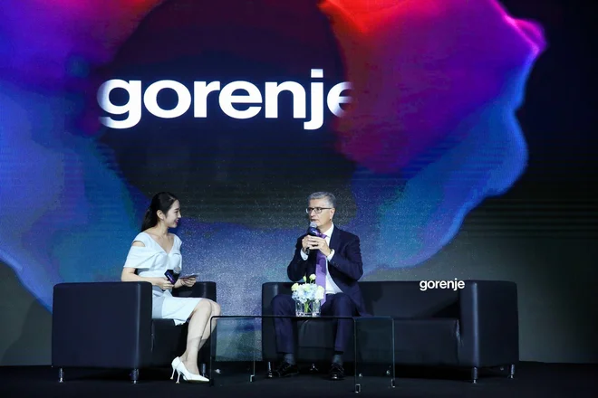 Gorenje, član skupine Hisense, se predstavlja na dogodku v Pekingu. FOTO: Gorenje