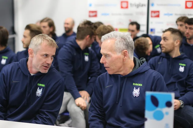 Ivo Jan (v ospredju, levo) in njegov prvi sodelavec Mike Zettel.