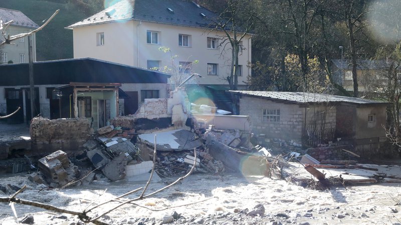 Fotografija: Med najhuje prizadetimi sta bili občini Tržič in Kranjska Gora. FOTO: Dejan Javornik