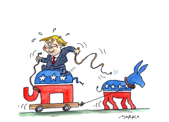Trump je sam pripomogel, da so mu tokrat zlasti volivke obrnile hrbet. FOTO: Marko Kočevar&nbsp;