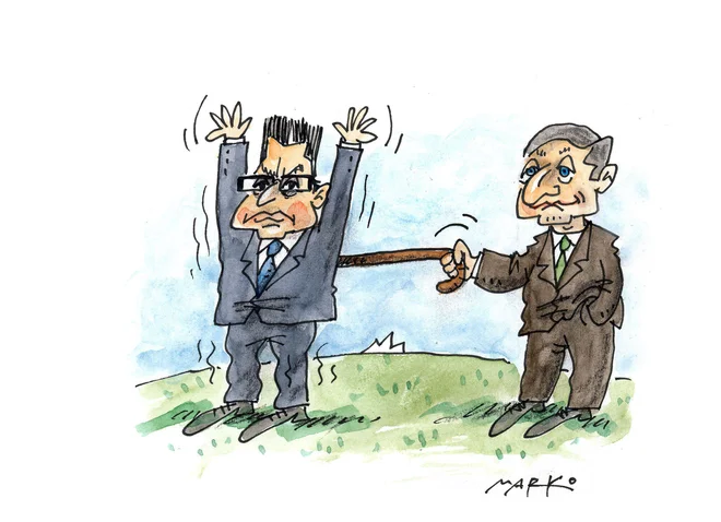 Če bo vsaka stranka izsiljevala in pogojevala za vsako zadevo, bo ta koalicija hitro končala svojo zgodbo. KARIKATURA: Marko Kočevar 