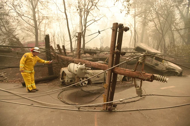 Požar pustoši po južni in severni Kaliforniji. FOTO: Josh Edelson/Afp