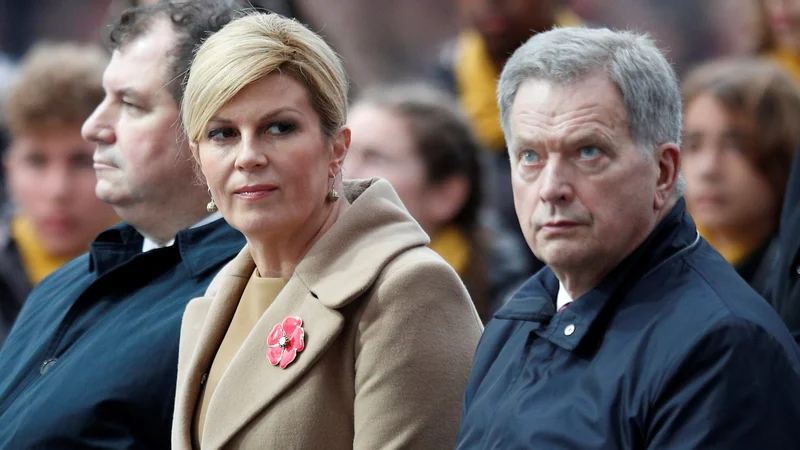 Fotografija: Hrvaška predsednica Kolinda Grabar-Kitarovic je generalnemu sekretarju ZN napovedala udeležbo v Marakešu, potem si je premislila. FOTO: Reuters