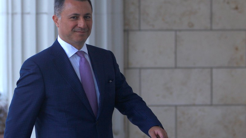 Fotografija: Nikola Gruevski se do prve pravnomočne obsodbe ni izogibal sodišču. FOTO: Ognen Teofilovski/Reuters