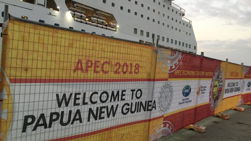 Fotografija: Azijsko-pacifiški gospodarski forum letos poteka v Port Moresbyu. FOTO: Jonathan Barrett/Reuters