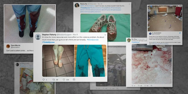 V kampanjo proti orožju so aktivno vstopili zdravniki s posnetki tragedij, ki jih spremljajo tako rekoč vsak dan. Foto #thisismylane