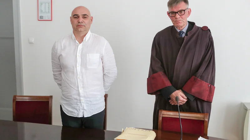 Nasprotno je obdolženčev zagovornik Boris Grobelnik v zaključnih besedah vztrajal, da je Kolenc nedolžen. FOTO: Marko Feist&nbsp;
