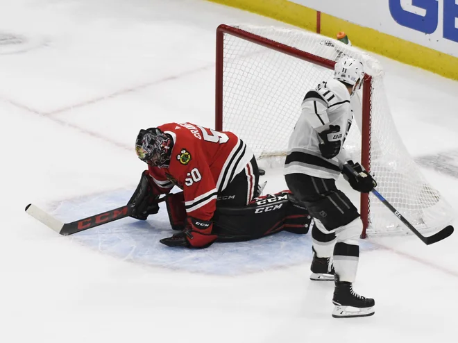 Anže Kopitar je potrdil zmago Kraljev. FOTO: David Banks/Reuters
