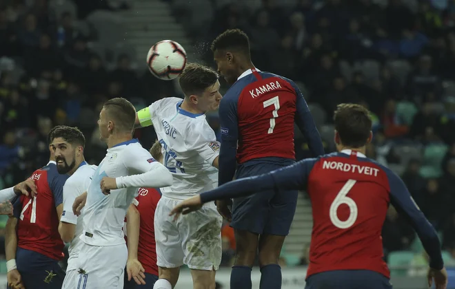 V zadnji tekmi Slovenije z Norvežani je prispeval gol Benjamin Verbič. FOTO: Jože Suhadolnik