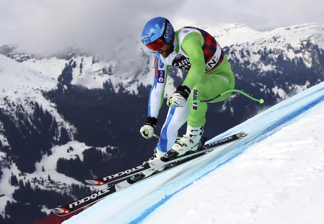 Boštjan Kline v sezono vstopa v smuku iz ozadja, v superveleslalomu pa ostaja med 30 najboljšimi na štartnem seznamu. FOTO: AP