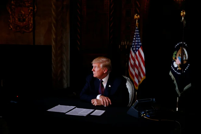 Predsednik Trump je označil podnebne spremembe kot &raquo;drago politično zvijačo&laquo;, ki škodi ameriškim državljanom. FOTO: Reuters&nbsp;
