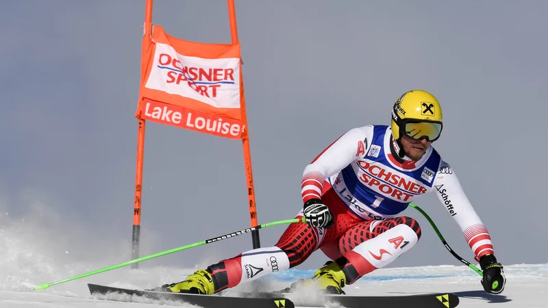 Fotografija: Max Franz je zmagovalec smuka v Lake Louise. FOTO: Reuters