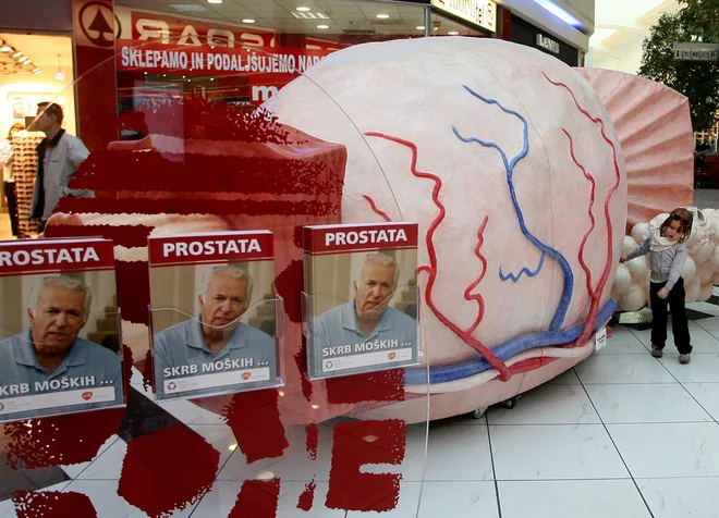 Na eni od akcij za ozaveščanje skrbi za zdravje prostate. Foto: Ljubo Vukelič