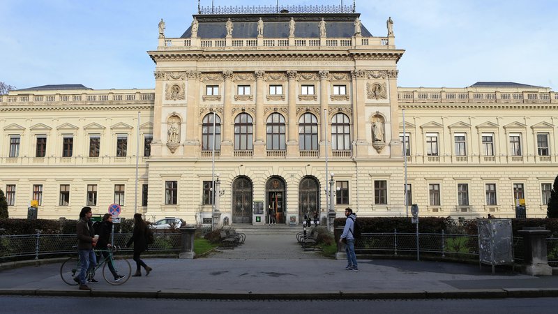 Fotografija: Univerza v Grazu je priljubljena študentska destinacija. FOTO Tadej Regent/Delo