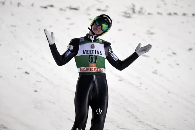 Domen Prevc se počasi vrača v formo, s katero je že zmagoval. FOTO: AFP
