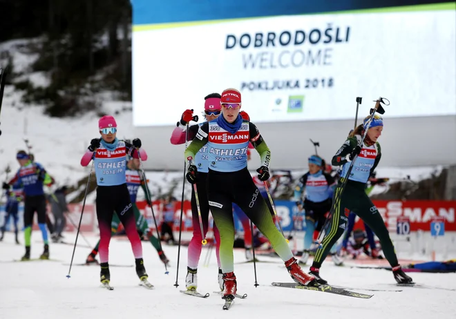 Polona Klemenčič na uradnem treningu. FOTO: Matej Družnik/Delo