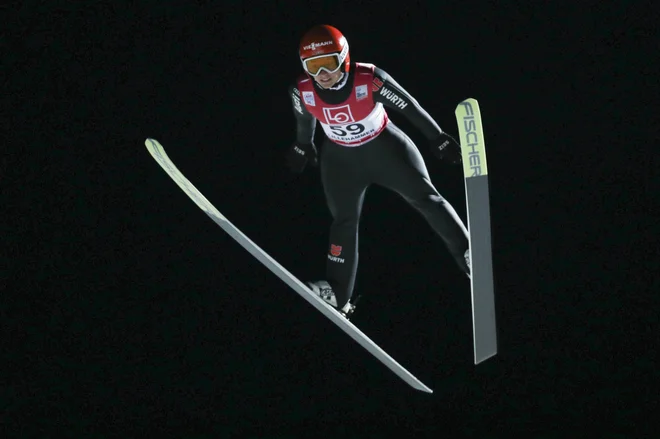 Katharina Althaus je v finalu krepko preskočila vse tekmice. FOTO: Geir Olsen/AFP