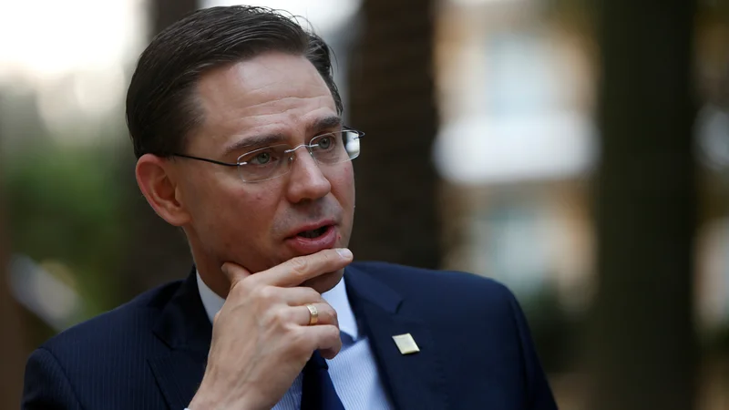 Fotografija: Evropska unija lahko razvije standarde, ki lahko postanejo globalni, pravi podpredsednik evropske komisije Jyrki Katainen. Foto Reuters