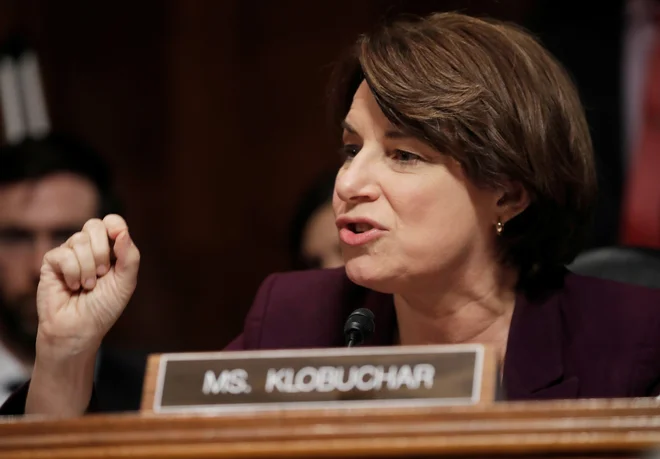 Amy Klobuchar se še ni povsem odločila. FOTO: Reuters
