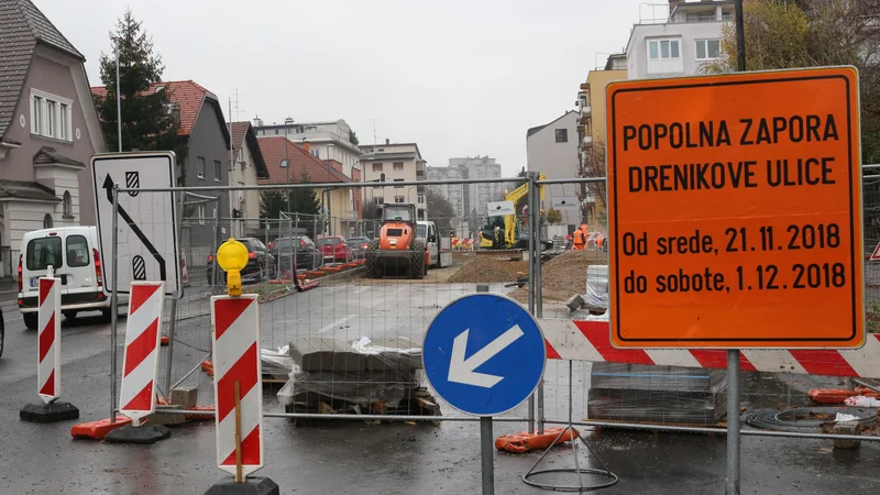 Fotografija: Prenova Drenikove Ljubljančane spravlja v obup. FOTO: Tomi Lombar/Delo