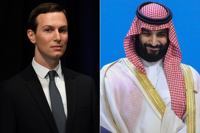 Jared Kushner naj bi tudi po umoru Džamala Hašodžija ohranjal zasebne stike s kronskim princem Mohamedom bin Salmanom. FOTO: Ludovic Marin/AFP
