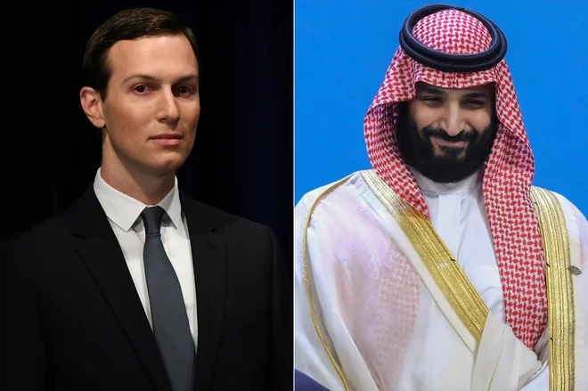 Jared Kushner naj bi tudi po umoru Džamala Hašodžija ohranjal zasebne stike s kronskim princem Mohamedom bin Salmanom. FOTO: Ludovic Marin/AFP