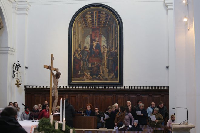 Za koprske in piranske cerkve je Carpaccio naslikal devet del. Tri so še v Kopru, dve njegovi in eno sinovo. Foto Tomi Lombar
