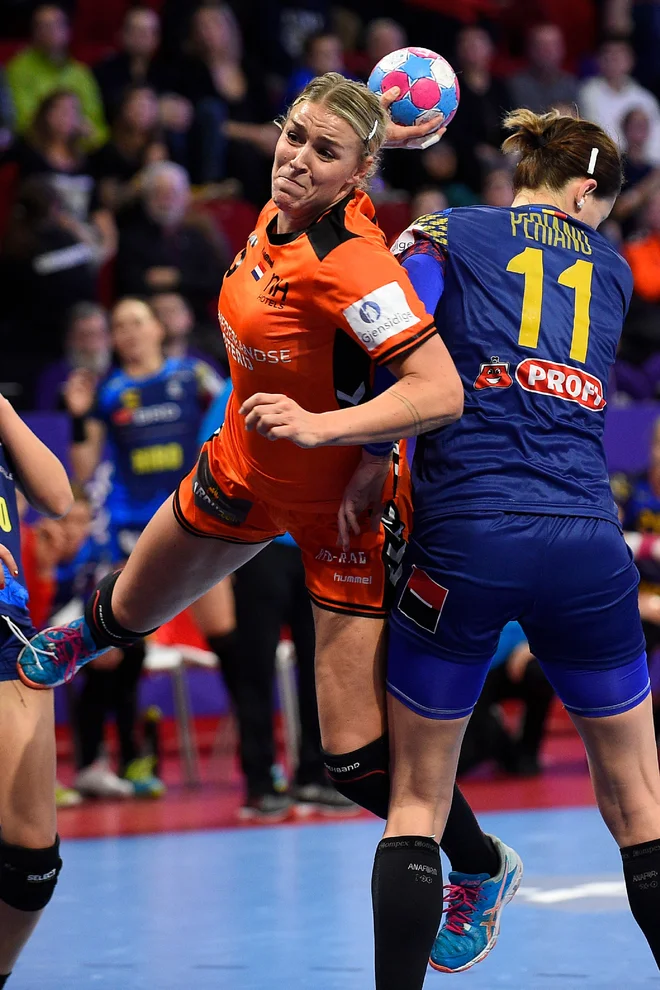 Nizozemka Jessy Kramer je dosegla tri gole proti Romuniji. FOTO: AFP