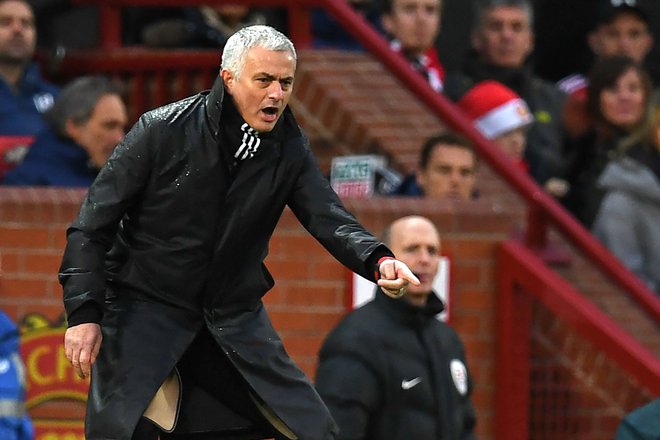 Tudi Portugalec Jose Mourinho je dočakal prijeten konec tedna na klopi Manchester Uniteda. FOTO: AFP