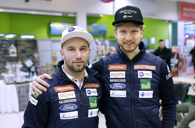 Klemen Kosi (desno) je dobil zagon, Martin Čater pa je zadel ob trda tla, čaka ga še precej dela. FOTO: Blaž Samec/Delo