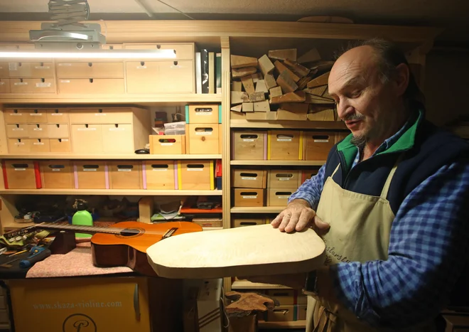 Les za violino mora več let odležati. FOTO: Tadej Regent/Delo
