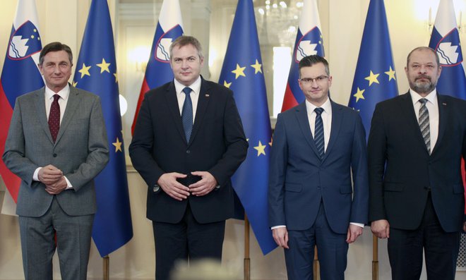 Tradicionalno srečanje štirih predsednikov. FOTO: Roman Šipić/Delo