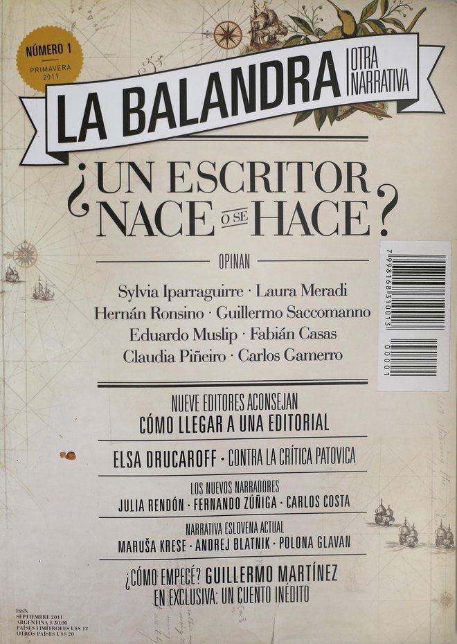 Argentinska literarna revija La Balandra. V njej večkrat predstavijo tudi slovenske avtorje. FOTO: Blaž Samec
