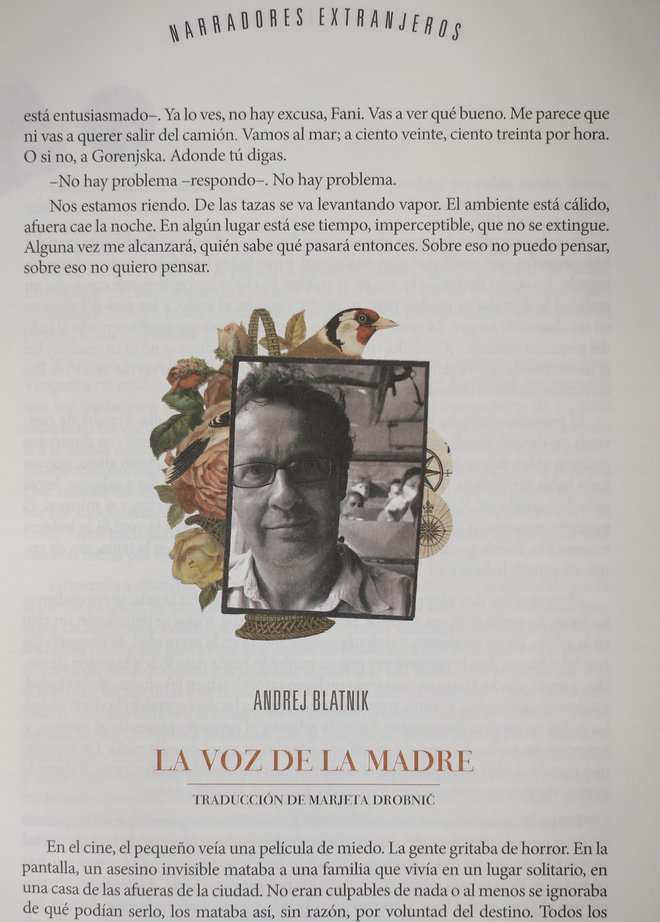 Slovenski pisatelj Andrej Blatnik v argentinski literarni reviji La Balandra. FOTO: Blaž Samec