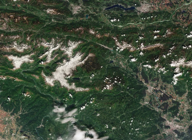 Triglav FOTO: Copernicus Sentinel/ESA