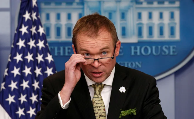 Mick Mulaney v preteklostu Donalda trumpa ni imel preveč rad. FOTO: Kevin Lamarque/Reuters