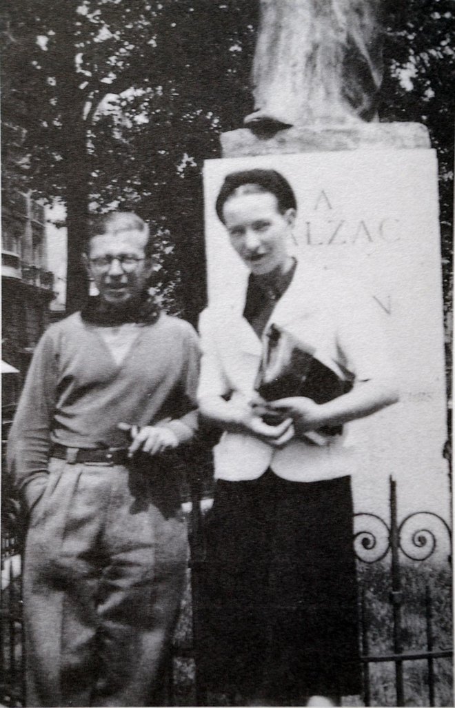 Ko se je vse začelo, sta bila Beauvoirova in Sartre stara okoli petindvajset let. Foto wikipedia