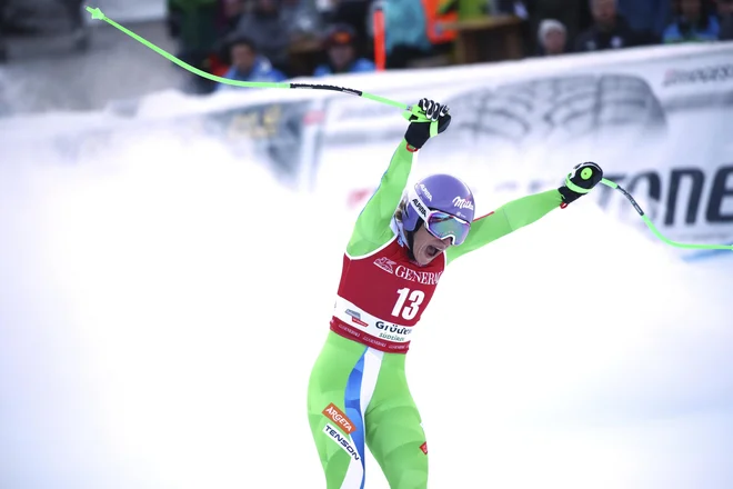 Le Italijanka Nicol Delago ji je prišla blizu. FOTO: Alessandro Trovati/AP