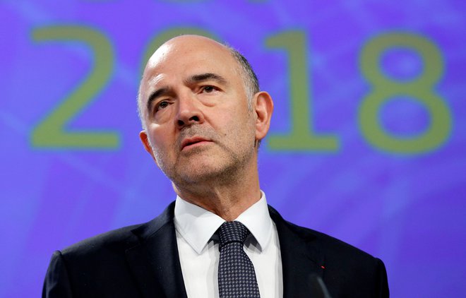 Evropski komisar za ekonomske in finančne zadeve Pierre Moscovici. FOTO: REUTERS/Francois Lenoir