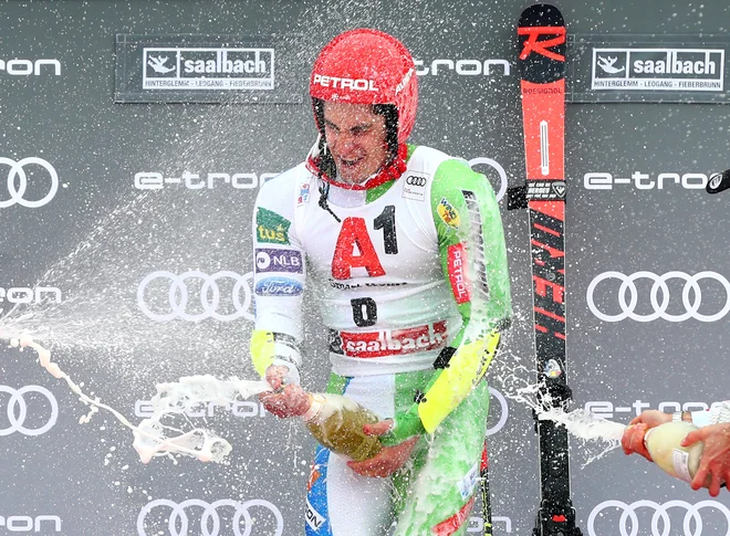Žan Kranjec: Ilkin zmagovalni nastop sem spremljal po televiziji. Super dan za slovensko smučanje! FOTO: Lisi Niesner/Reuters