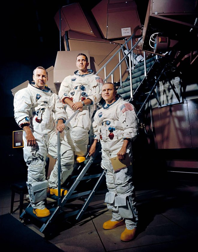 Astronavti James (Jim) Lovell, Frank Borman in William (Bill) Anders. FOTO: Nasa