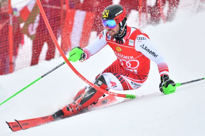 Marcel Hirscher je razveselil domače občinstvo. FOTO: AFP