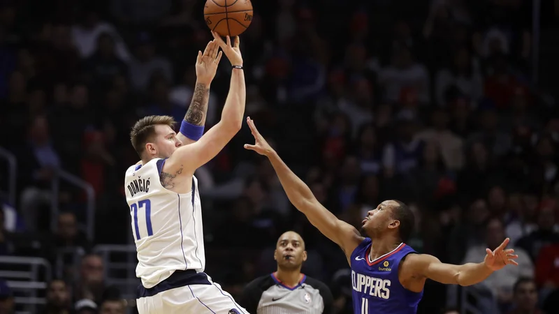 Fotografija: Za Luko Dončićem je nova rekordna noč v ligi NBA. FOTO: AP