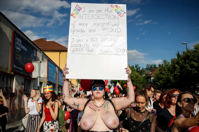 Parada ponosa v Ljubljani. Uroš Hočevar/delo