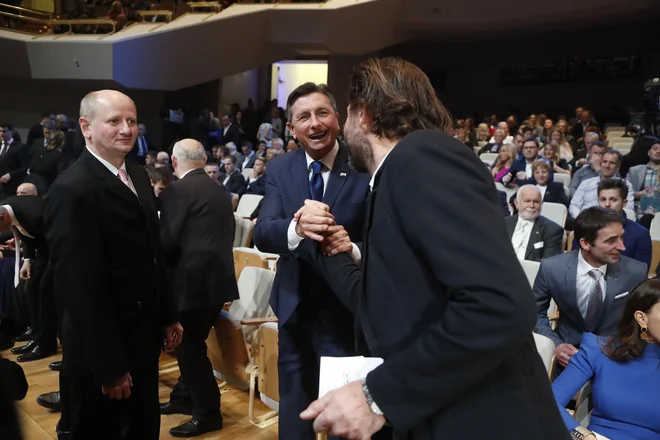 Predsednik države Borut Pahor nikoli ni skrival svoje naklon­jenosti do športa, njegov goriški znanec Andrea Massi pa ne tega, da je zahteven in načelen mož. Foto Leon Vidic