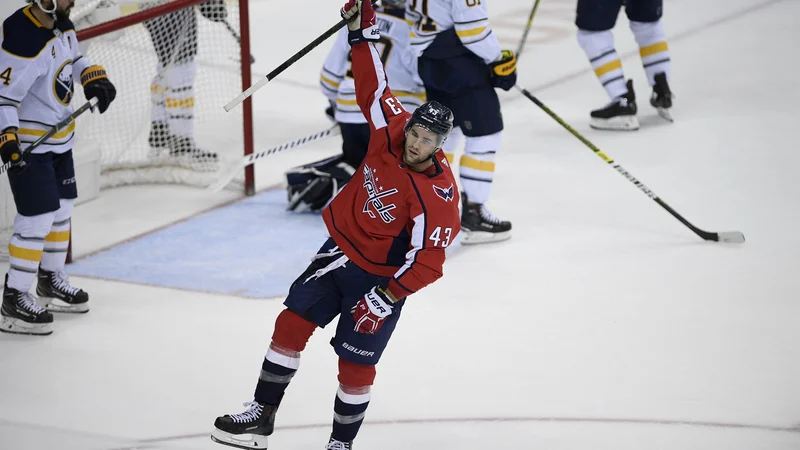 Fotografija: Tom Wilson je odločil zmagovalca. FOTO: Nick Wass/AP