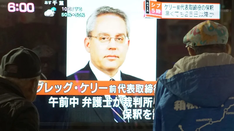 Fotografija: Japonski avtomobilski proizvajalec Nissan je Ghosna in njegovo desno roko Kellyja (na sliki) preiskoval več mesecev. FOTO: Kazuhiro Nogi/AFP