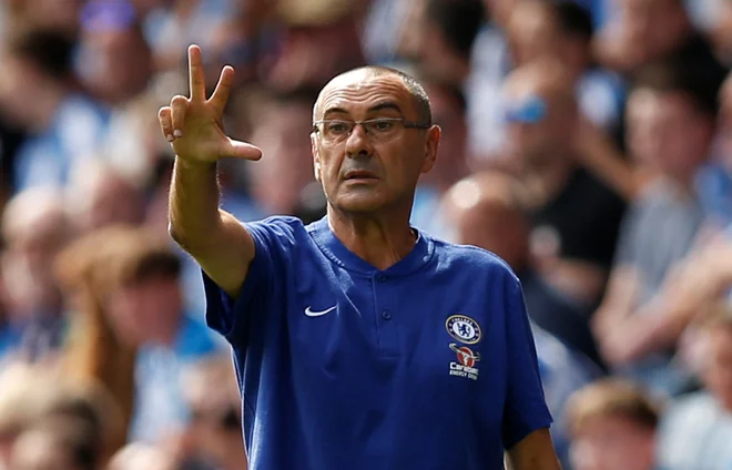Maurizija Sarrija imajo v Londonu zelo radi. FOTO: Reuters
