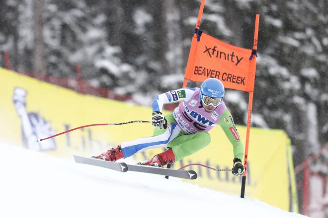 Klemen Kosi je bil na obeh smukaških treningih v Bormiu najhitrejši slovenski tekmovalec. Vknjižil je 17. in 18. čas. FOTO: Usa Today Sports