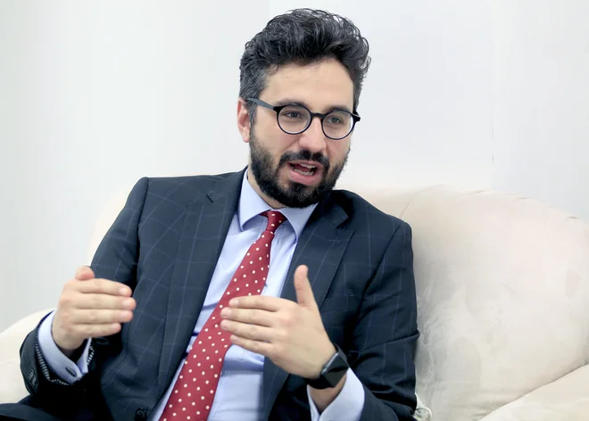 Tine Kračun: Že dve leti smo priča porastu geopolitičnih tveganj, za katera se je pričakovalo, da bodo vodila do povečanja negotovosti. Ocenjujem, da je ohlajanje posledica povečane negotovosti. Foto Roman Šipić